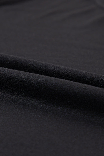 Plus Size Round Neck Roll Sleeve T-shirt