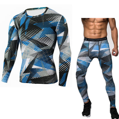 Men's Camouflage Compression Set