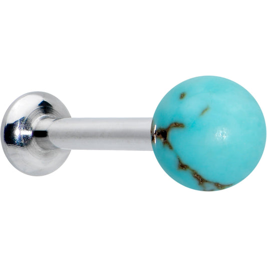 16G 5/16 Elegant Blue Turquoise Internally Threaded Labret Tragus