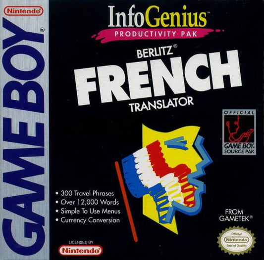 Infogenius Productivity Pack Berlitz French Translator (Gameboy)
