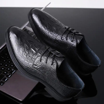 Heightened Breathable Leather Formal Shoes