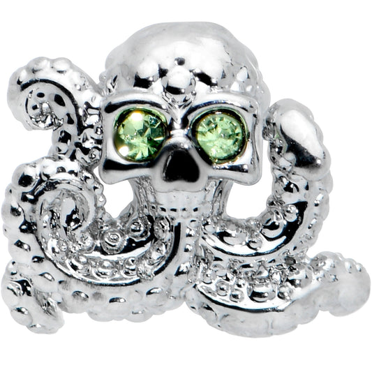 16G 5/16 Clear Green Gem Sunglasses Octopus Labret Monroe Tragus