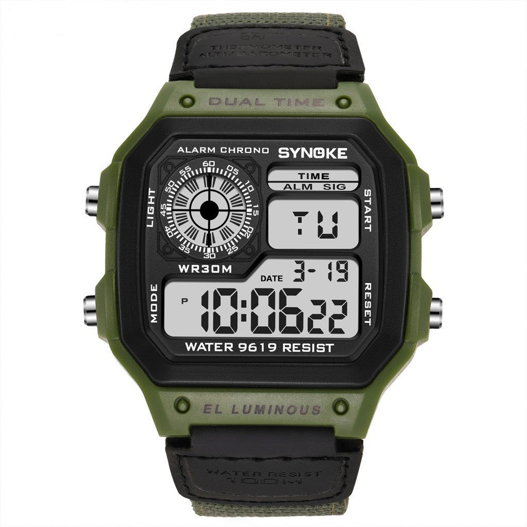 Retro Electronic Watch Luminous Waterproof Sports Men's Watches