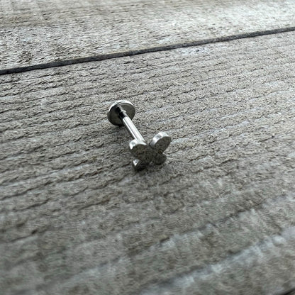 16G 5/16 Simple Butterfly Internally Threaded Labret Monroe Tragus