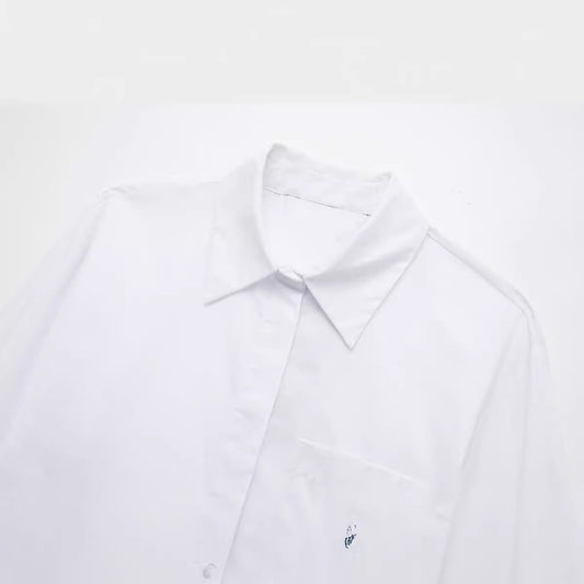 European And American Style Waistband Lapel Windbreaker Fabric Short Shirt