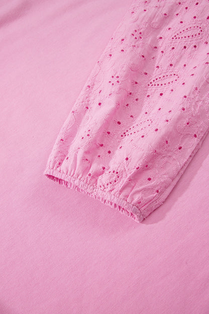 Paisley Broderie Anglaise Heart Patchwork Top