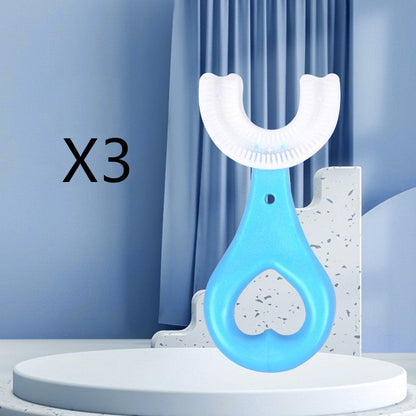 Children's U-shaped Soft Rubber Toothbrush
