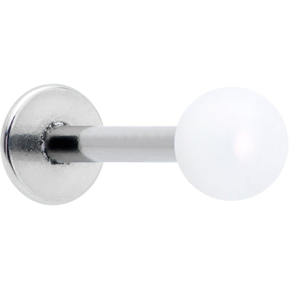 16G 5/16 Matte White Aurora Labret Monroe Tragus