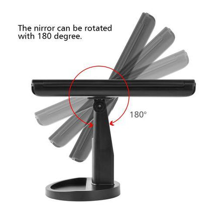 Foldable Magnifying Makeup Mirror with Lamp