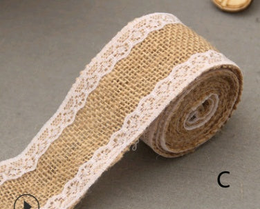 Lace Linen Roll, 5CM Wide, DIY Christmas Decor