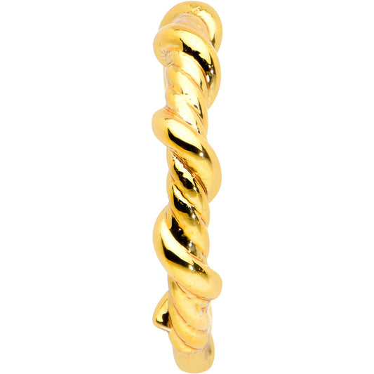 20G 5/16 Gold Tone Wicked Wire Seamless Nose Hoop