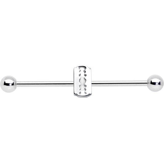 14G Razor Blade Industrial Barbell 38mm