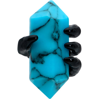 16G 5/16 Blue Turquoise Black Claw Obelisk Labret Monroe Tragus
