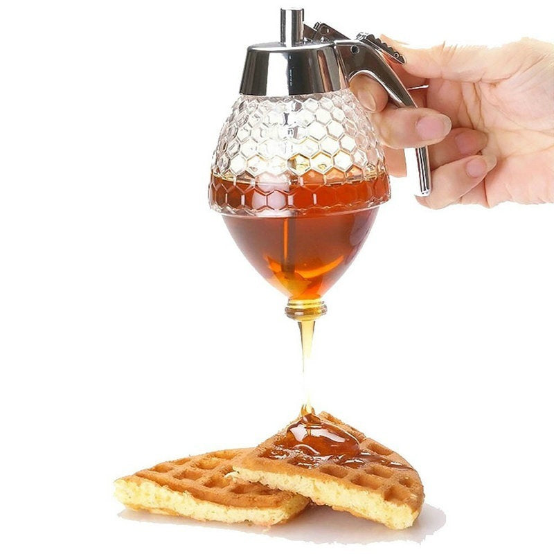 Squeeze Honey Jar Container Bee Drip Dispenser