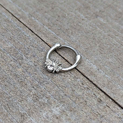 16G 5/16 Clear Gem Ultra Fly Cartilage Clicker