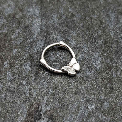 16G 5/16 Simple Textured Butterfly Cartilage Clicker
