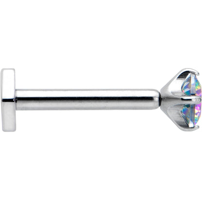 16G 5/16 Vitrail CZ Gem ASTM F-136 Implant Grade Titanium Hex End Labret Tragus