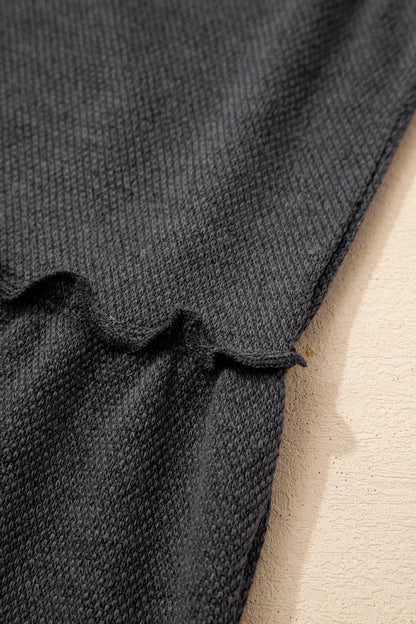Solid Frilled Ruffle Tiered Tank Top