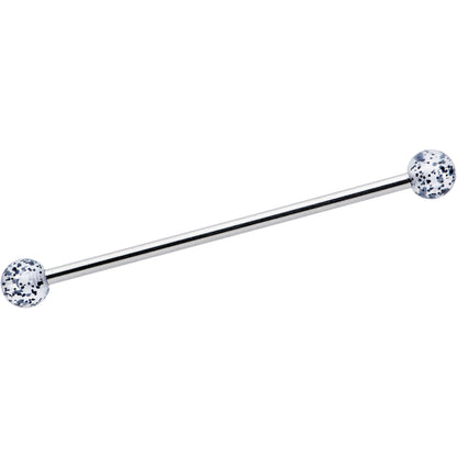 14G Black Tie Ghosts Glow in Dark Industrial Barbell 38mm Set of 3