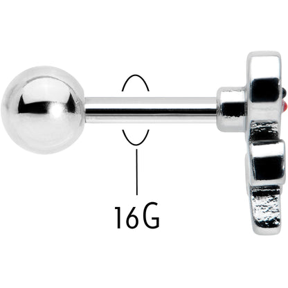 16G 1/4 Sweet Happy Heart Lollipop Cartilage Tragus Earring