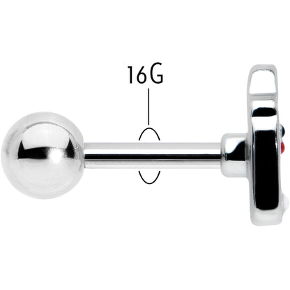 16G 1/4 Sweet Love Letter Valentine Cartilage Tragus Earring