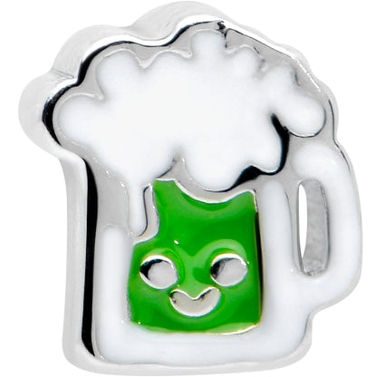 20G 7mm Sweet Happy Green Beer St Patricks L Shape Nose Ring