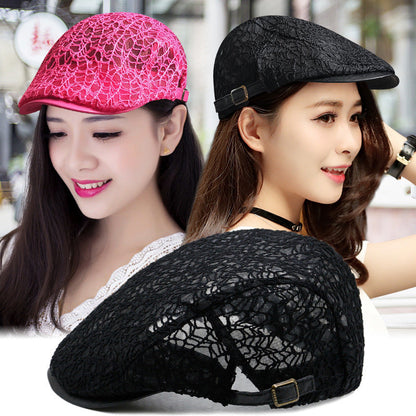 Lace Hard Gauze Beret Children's Casual Sun Hat