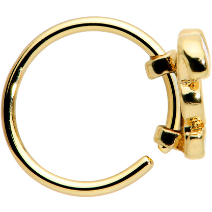 20G 5/16 Gold Tone Cutie Easter Bunny Nose Hoop