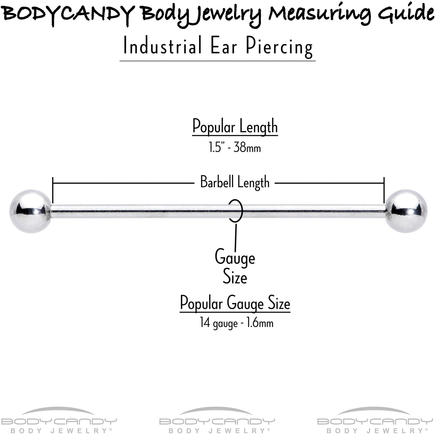 14G Pink CZ Gem Moon Dangle Star Industrial Barbell 38mm