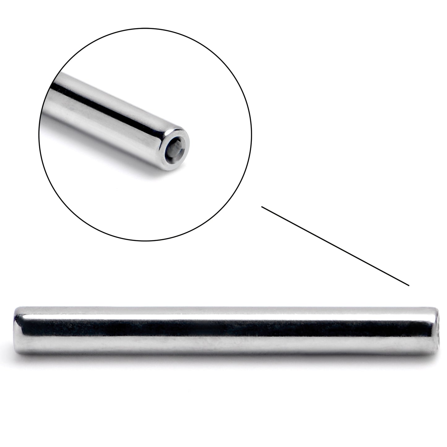 14G 9/16 ASTM F-136 Implant Grade Titanium Threadless Replacement Barbell