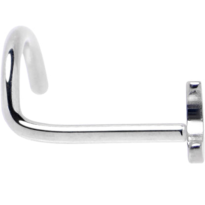 20G 1/4 ASTM F-136 Implant Grade Titanium Moon Threadless Left Side Nose Screw