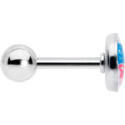 16G 1/4 Heart Flag Patriotic Cartilage Tragus Earring