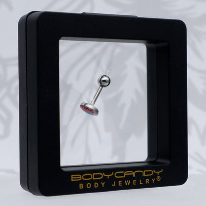 16G 1/4 Heart Flag Patriotic Cartilage Tragus Earring