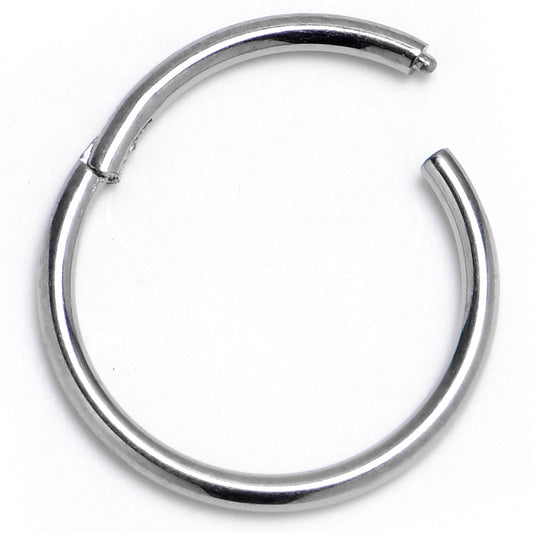 18G 3/8 ASTM F-136 Titainum Precision Hinged Segment Hoop