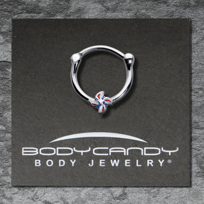 16G 3/8 Patriotic Pinwheel Cartilage Clicker
