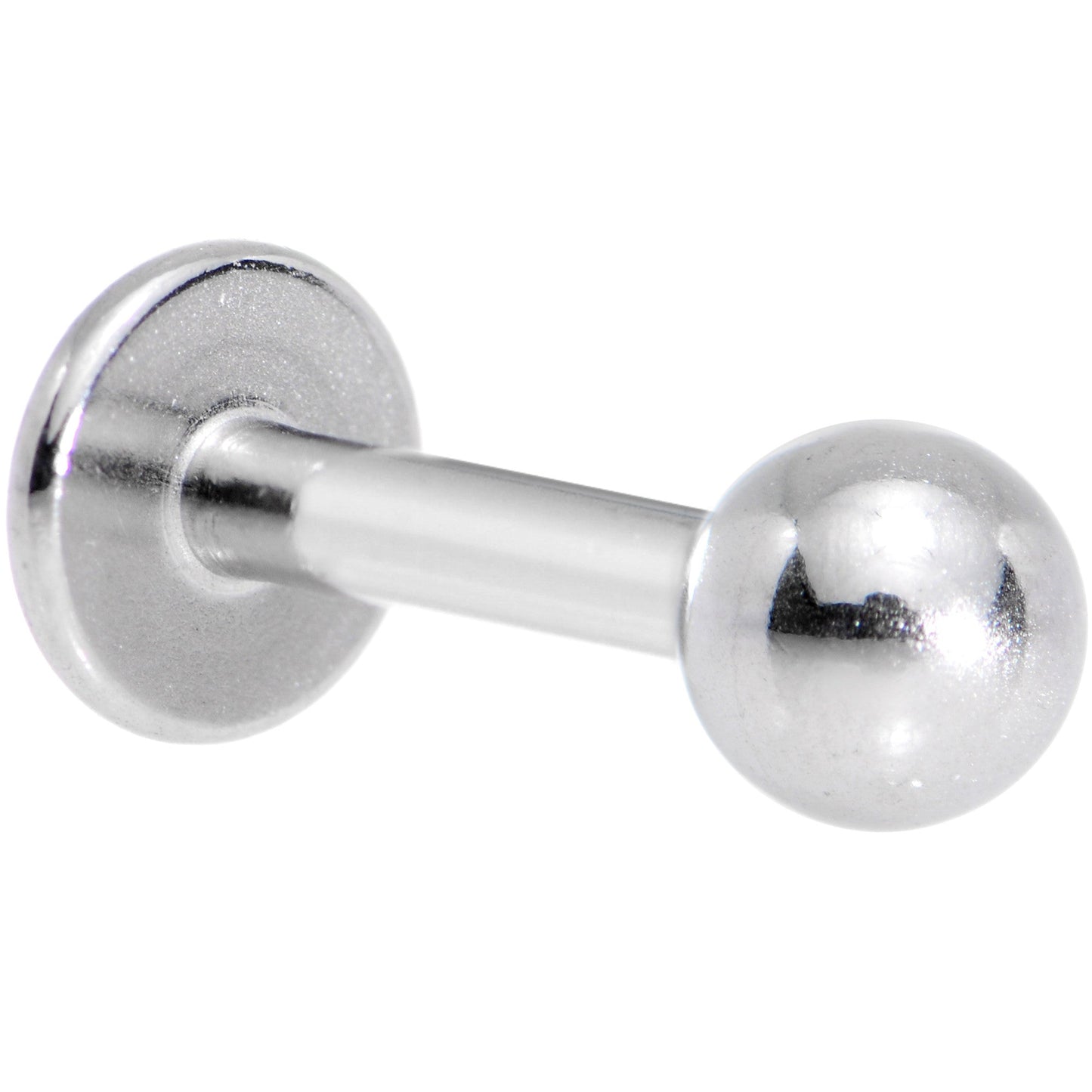 Silver BALL Labret Body Jewelry