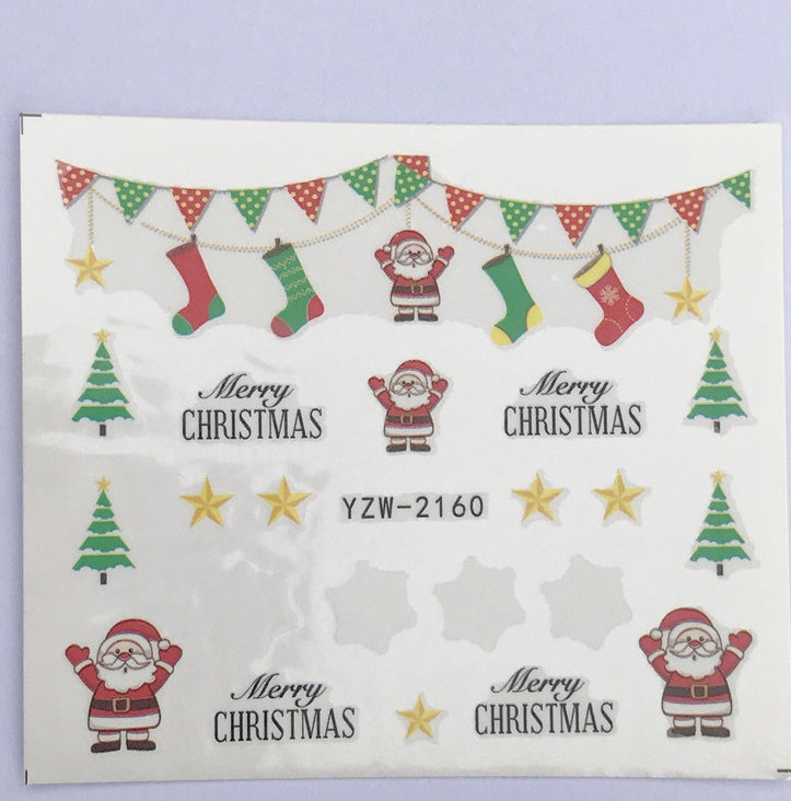 Christmas Water Transfer Nail Stickers