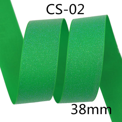 Glitter Silk Ribbon for Gift Wrapping