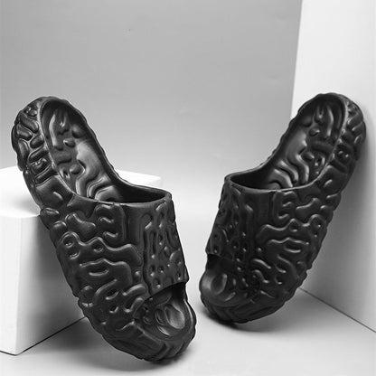 Men's Summer Slippers with Thick Non-slip Soles (Size 40)