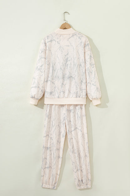 Camo Jogger Top and Pants Set