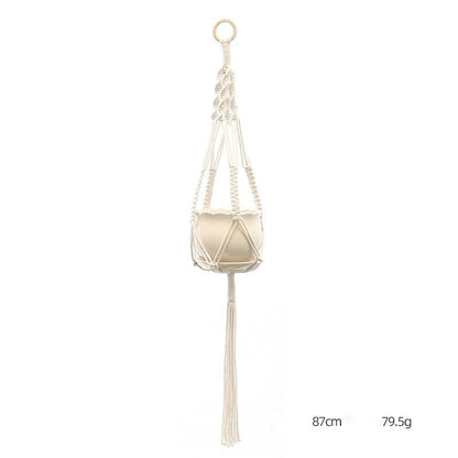 Custom Hand-knitted Hanging Flowerpot Net Bag