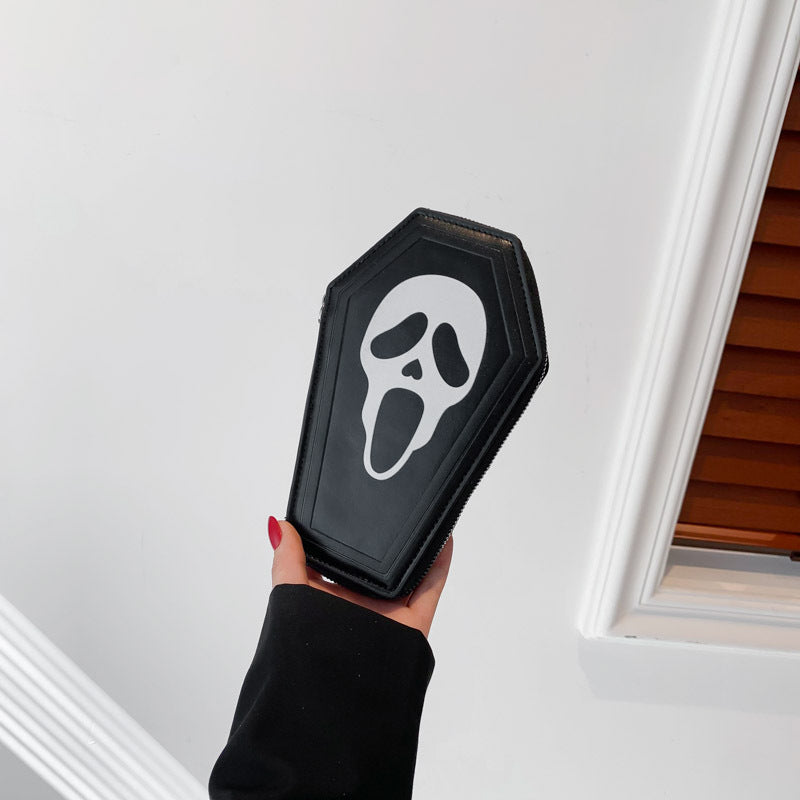 Halloween Coffin Bag Retro Coin Purse