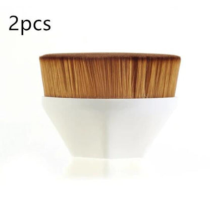 Flat Foundation Brush Kit: BB Cream, Loose Powder