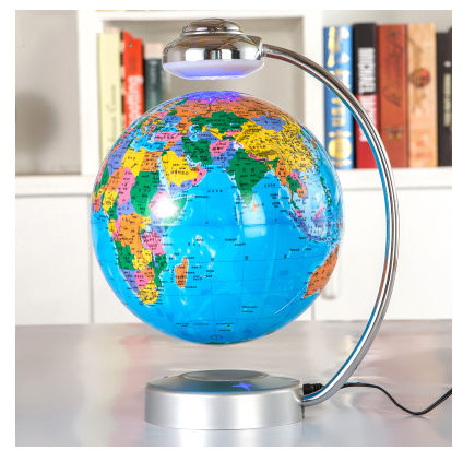 8-Inch Magnetic Suspension Globe - Office Decoration & Novelty Gift