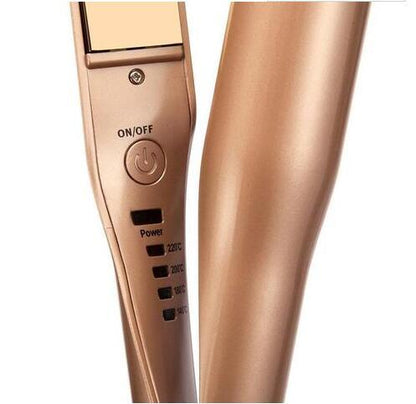 2-in-1 Hair Straightener and Curler: Suitable for Wet and Dry Hair