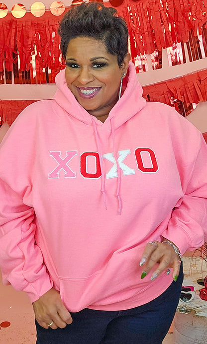 Soft Chenille XOXO Adult Hoodie