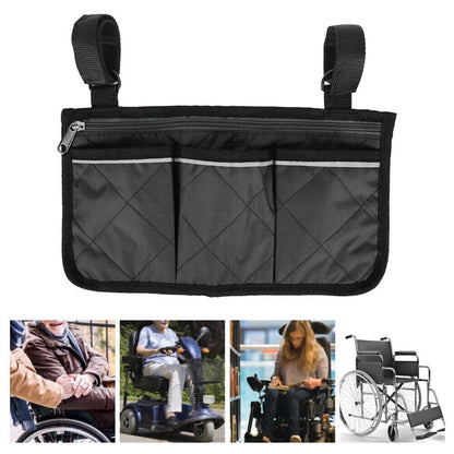 Bright-Line Wheelchair Armrest Side Bags for Easy Accessory Storage