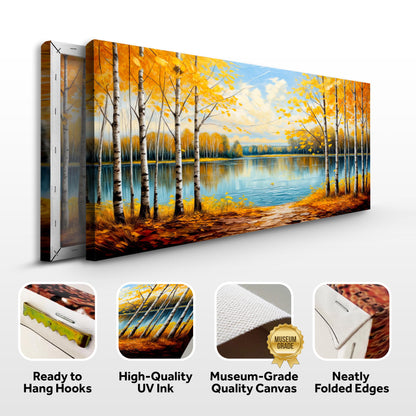 Autumn Whispers Impasto Wall Art