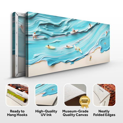 Abstract Aerial View Beach Wall Art