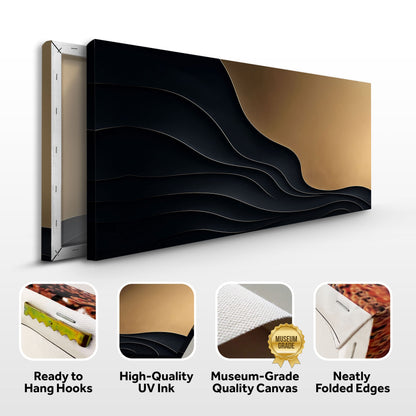 Black And Gold Minimalist Abstract X